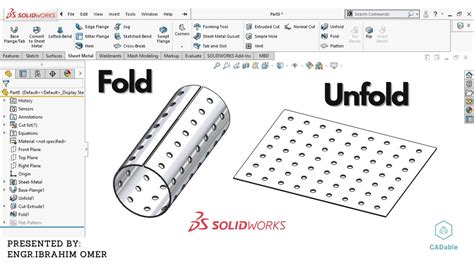 solidworks sheet metal unfold|solidworks flatten sheet metal part.